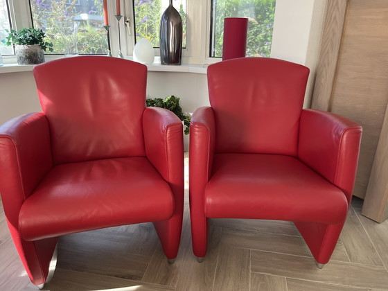 2 Jori Fauteuils Leer En Hocker – Leather (photo 5 of 5)