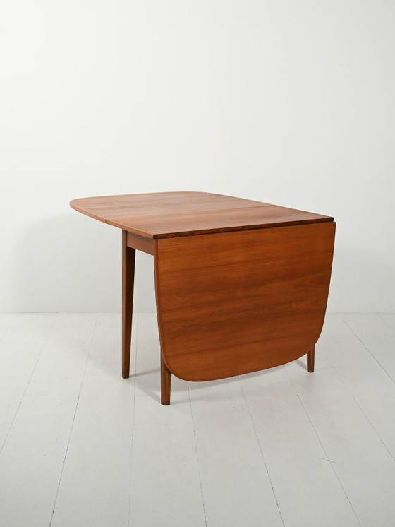 Image 1 of Scandinavian with double drop-leaf teak table