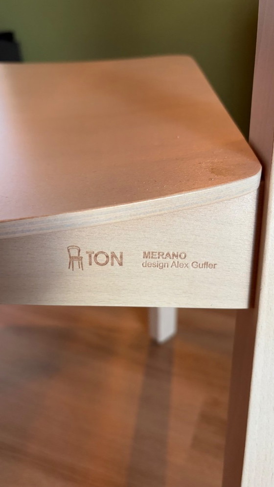 TON Merano eetkamerstoelen – set van 6 – design Alex Gufler – Wood (photo 4 of 5)