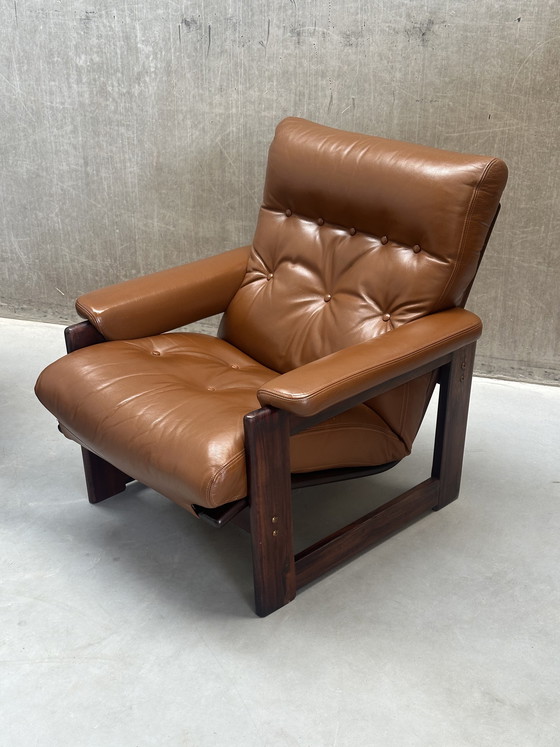 Image 1 of Set/2 Poltrone Lounge Coja Culemborg Cognac anni '70