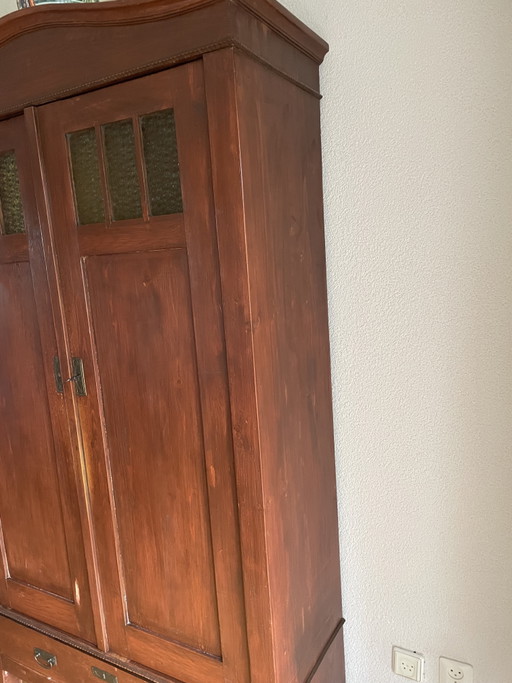 Antiker Schrank – kasten, Glass, Metal (photo 2 of 5)