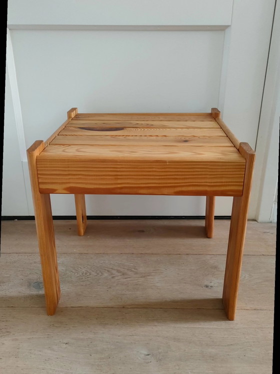 Image 1 of Vintage side table Karin Mobring IKEA small table stool 70s