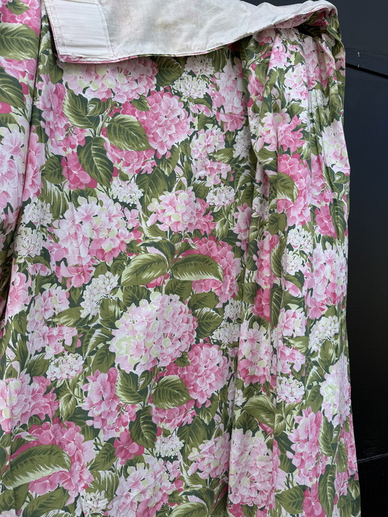 Image 1 of Vintage hydrangea curtain