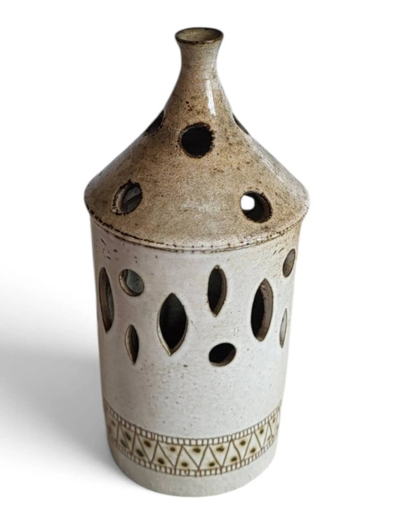 Lanterne en céramique "La Fagoterie" – Bougeoirs et chandeliers, Porcelain, Ceramic, Vintage (photo 4 of 10)