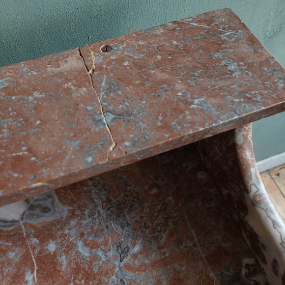 Image 1 of Antique French sideboard with marble top