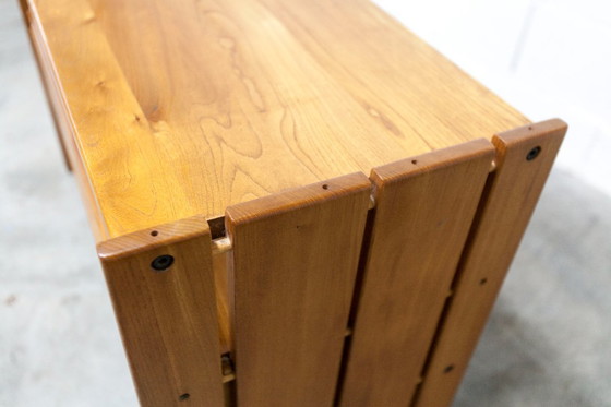 Image 1 of Mobile basso della Maison Regain, olmo massello, circa 1960, con cassetto