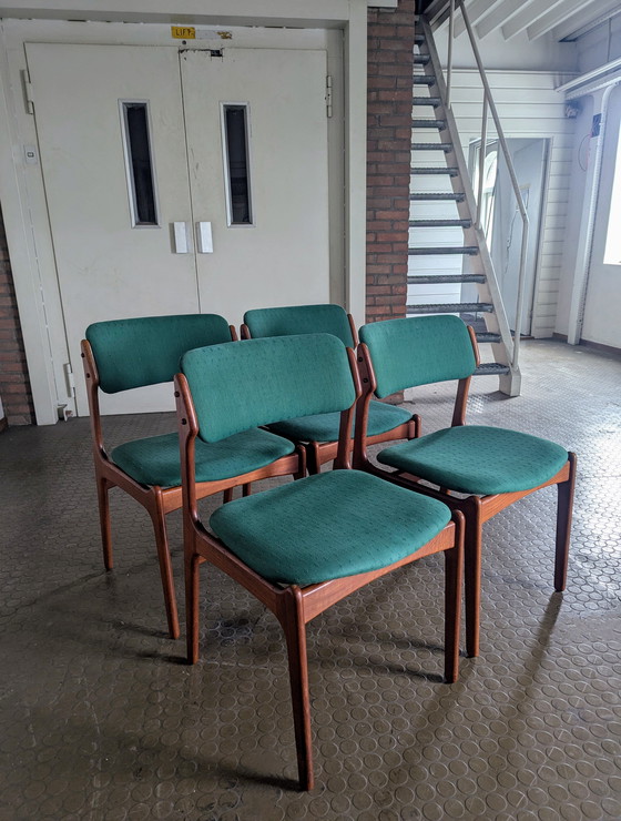 Image 1 of 4x Erik Buch Model 49 Chairs - O.D. Møbler - 1960