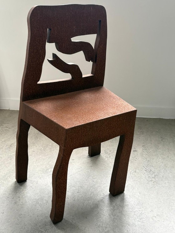 Image 1 of Klaas Gubbels, iron oxidized chair object