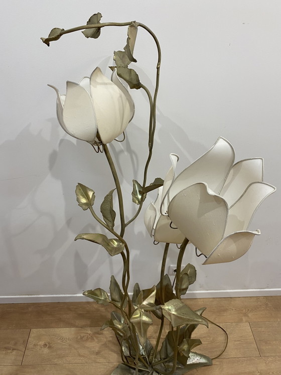Lampadaire Fleurs De Lotus – Metal (photo 11 of 13)