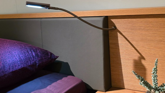 Image 1 of Slaapkamer Slaapkamer Hulsta Acrea eiken natuur met accenten van bruinzwart leder