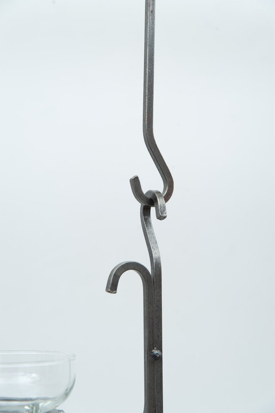 Image 1 of wrought iron candle holder from Denmark