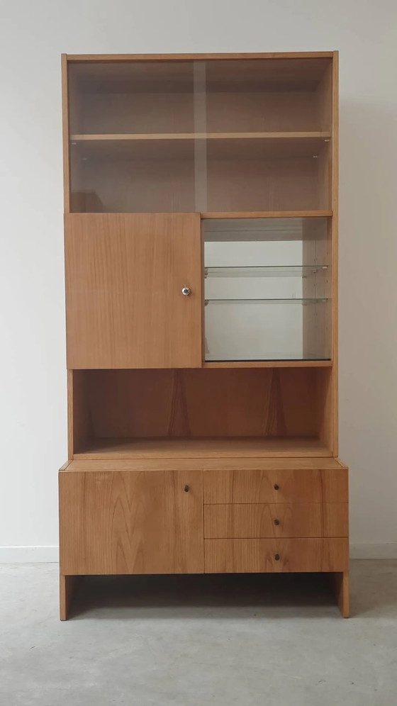 Armadio alto a due corpi di Drevotex Zamberk 1977 – Vetrine, Wood, Glass, Mid Century Modern (photo 12 of 12)
