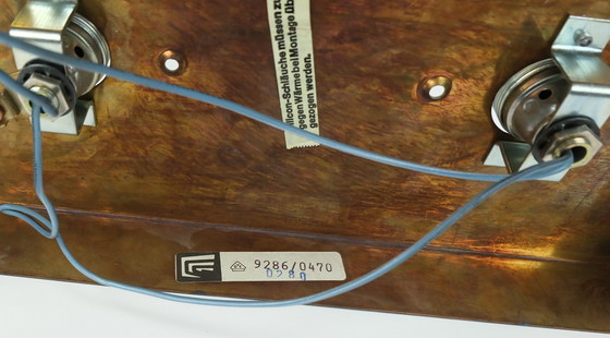 Image 1 of Applique de l'ère spatiale des années 1960-70 par Cosack-Leuchten : 2 abat-jour en verre épais et métal