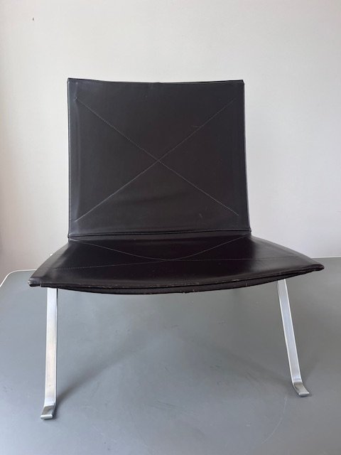 Image 1 of 2x PK22, Poul Kjaerholm in Zeldzaam Donkerbruin