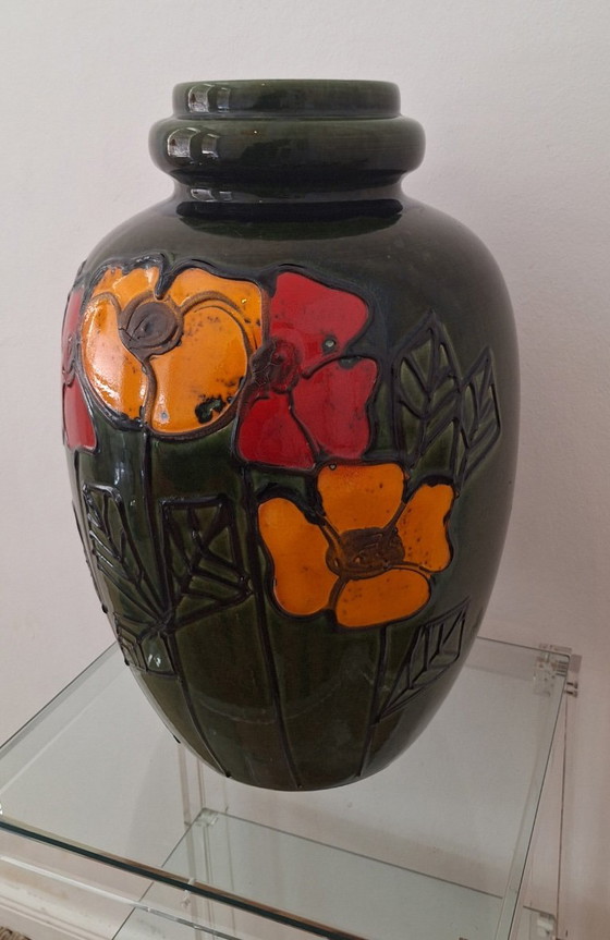 Brutalist Large Ceramic Floor Vase, 1960s (photo 5 of 19)