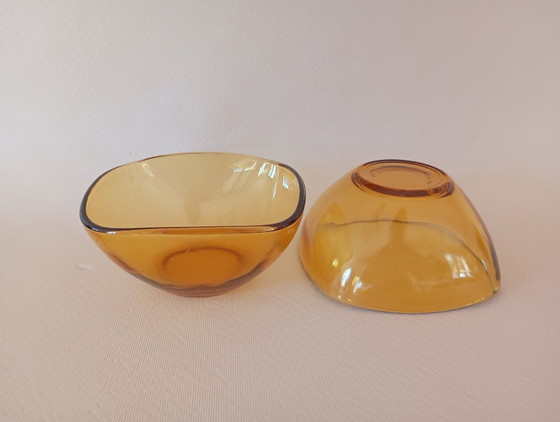 Image 1 of Coppe da dessert in ambra Vereco (Francia)