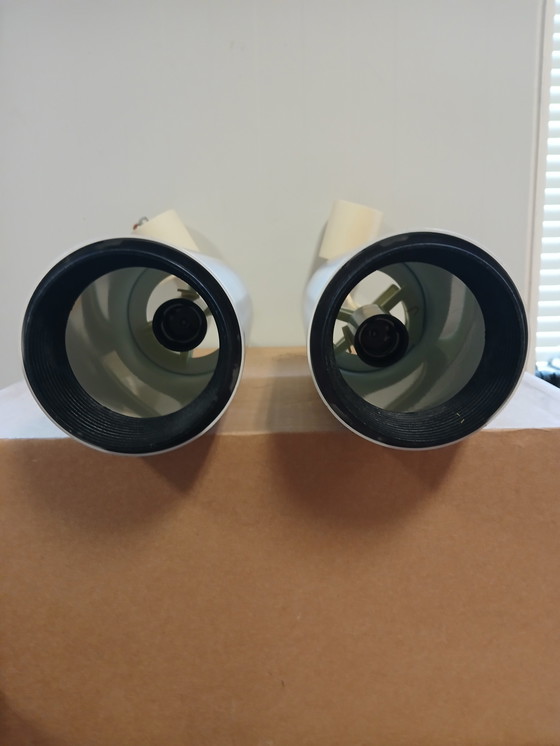 Image 1 of 2 lampade a sospensione in alluminio Space Age di Staff