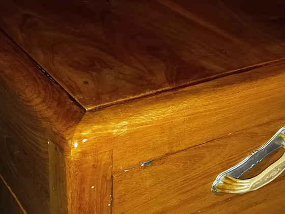 Commode Art Déco en noyer clair – Authentique savoir-faire des années 1930 – Wood (photo 5 of 7)