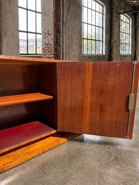 Image 1 of Sideboard/Schrank aus Walnussholz im Art-déco-Stil, 1930er–1940er Jahre, Mitteleuropa