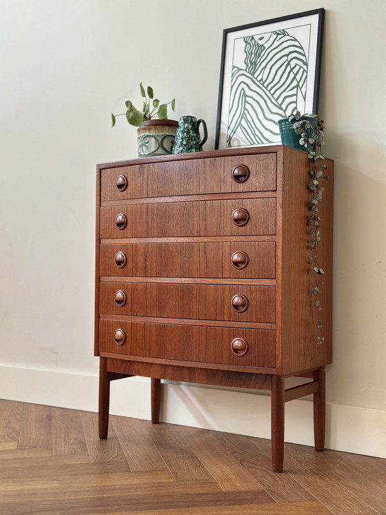 Image 1 of Vintage Design ladekast Kai Kristiansen hout jaren 50/60/70