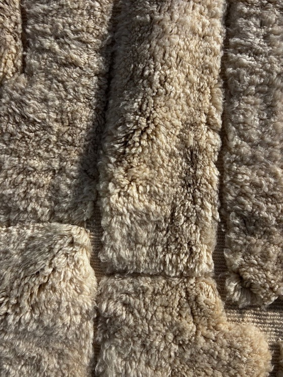 Image 1 of Tapis berbère blanc marocain 220x300 cm - Authentique tapis en laine tissé à la main