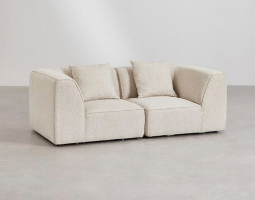Sklum modulares 2-teiliges Sofa in Bouclé-Stoff – neu im Karton