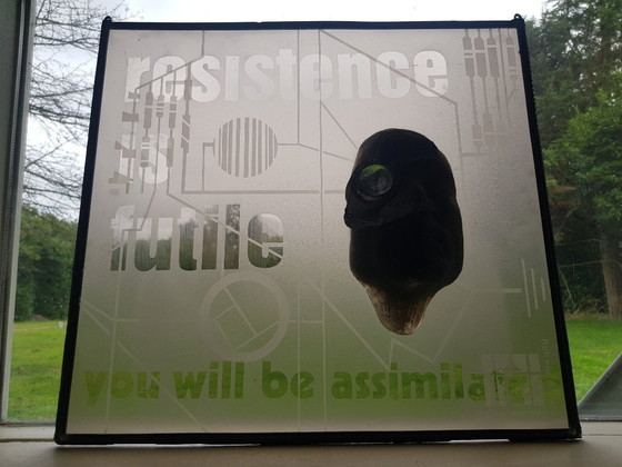 Image 1 of Rob van der Ven glass painting glass sculptures