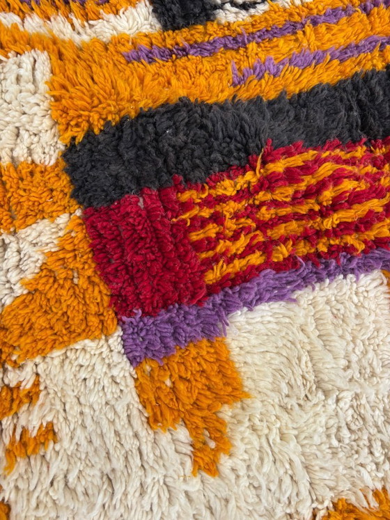 Image 1 of Moroccan Rug Handmade Wool Rug Beni Mrirt Berber Rug Abstract Modern Rug Luxury Designer Rug Artistic Statement Rug