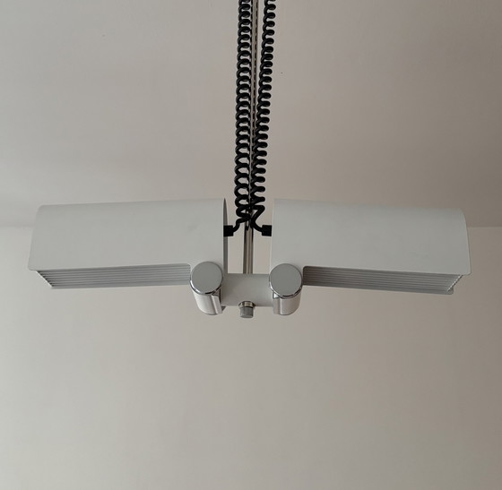 Image 1 of Minimalist Doria Adjustable Pendant Lamp designed by Wilhelm Braun Feldweg, 1960s, Space Age, Mid Century, Industrial Design
