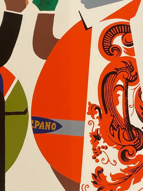 Image 1 of  Armando Testa, ca. Jaren 60 - CARPANO (Brindisi con Napoleone) - Originele vintage poster