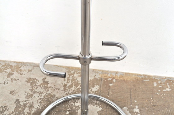 Image 1 of Vintage Verchroomde Kapstok Met Parapluhouder Jaren 60
