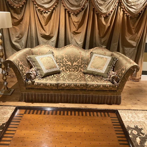 Sofá Donghia San Marco de 3 plazas con cojines decorativos