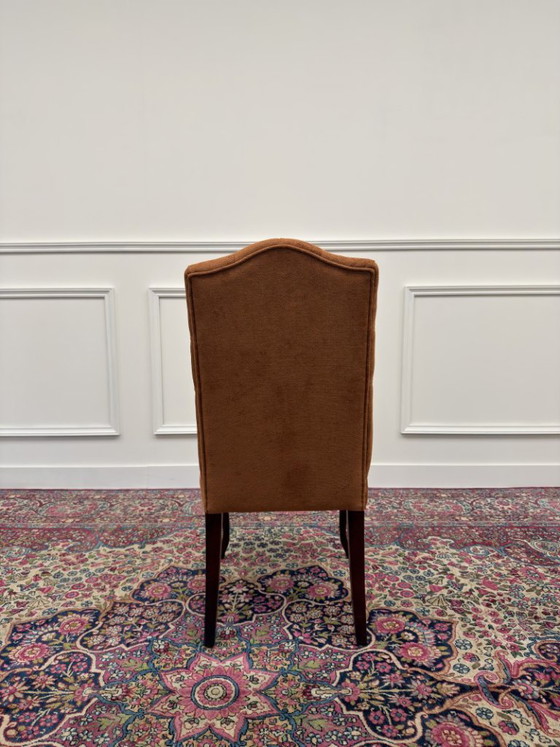 Set di Sedie Chesterfield Classiche Inglesi Imbottite – Sedie da pranzo, Textile, Wood (photo 14 of 17)