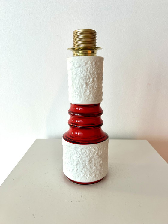 Image 1 of Draadloze tafellamp gemaakt van een vintage KPM-vaas - geschikt voor balkons