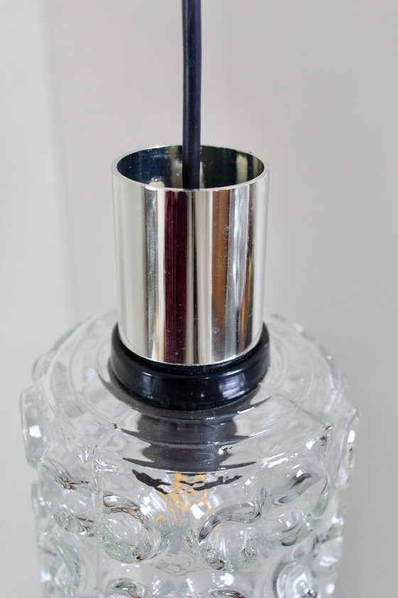 Image 1 of Lampada a cascata vintage in vetro a bolle