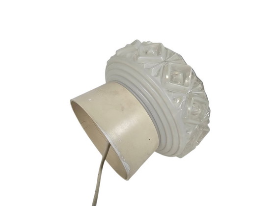 Image 1 of Mid Century - 'Diamond Cut' - flush mount - plafonniere - 70's 
