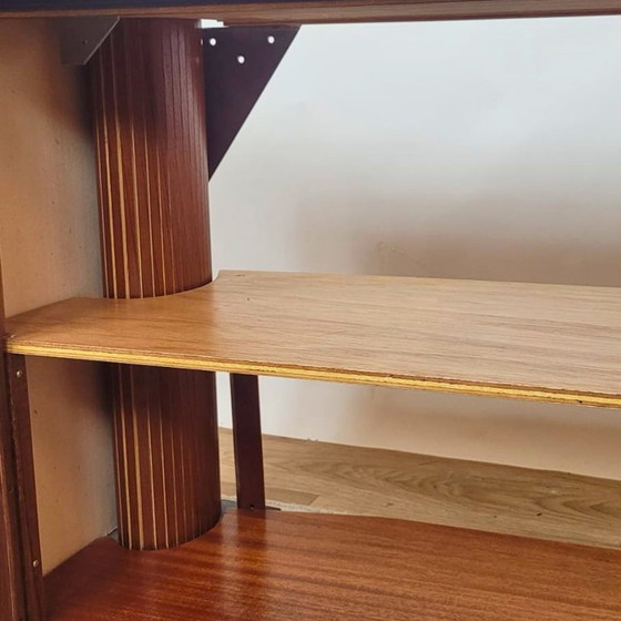 Image 1 of Vintage Scandinavian teak TV stand, freestanding or wall-mounted - Denmark - 1960s