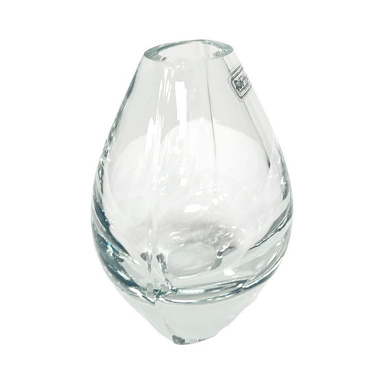 Image 1 of Hand-formed glass vase, minimalist design, Formano Germany, 1980s.