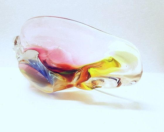 Image 1 of Bowl /Hand free blown glass / Josef Rozinek 