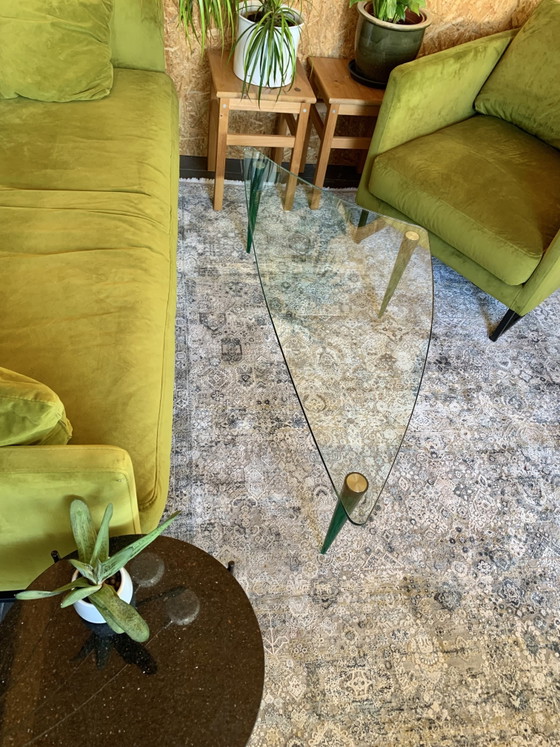 Image 1 of Tonelli "Lobacevskij" ontwerper
Salontafel Isao Hosoe glazen tafel