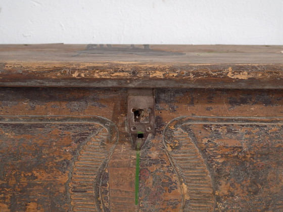 Coffre ancien en bois massif (Année 1830) #34 – Armoires de rangement, Rustic (photo 38 of 40)