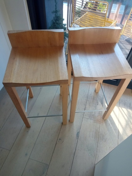 Image 1 of Küchenhocker aus massiver Eiche der Marke Bulthaup