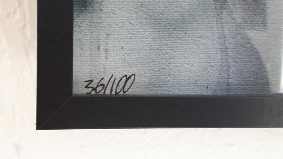 Image 1 of ONEMIZER - L'amore è la chiave - Litografia artistica incorniciata