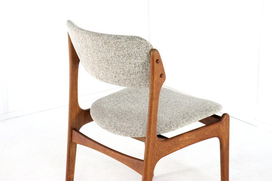 Image 1 of Set 8 Erik Buch O.D. mobler stoelen vintage Deens design