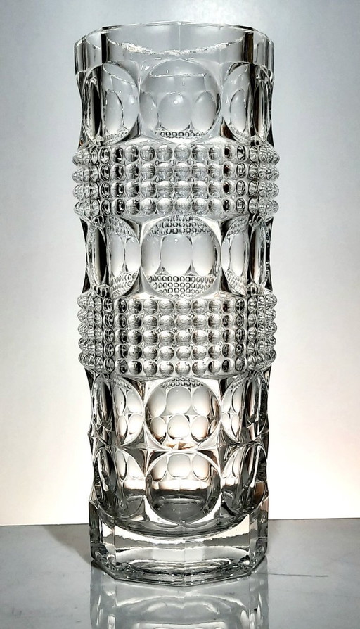  Vase/ designed by Jiri Repasek, stained glass