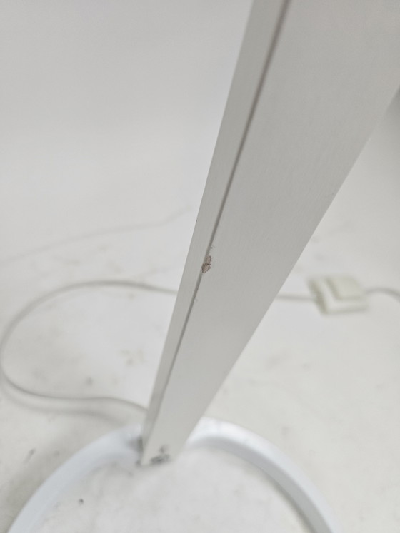 Image 1 of Lampadaire Caprani avec abat-jour cocon graphique, Danemark, années 1970