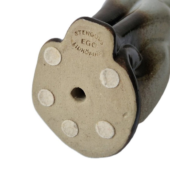 EGO Stengods - Siamese cat by Heinz Schlichting - Marked, Sculpture, Ceramic, Creme (photo 6 of 6)