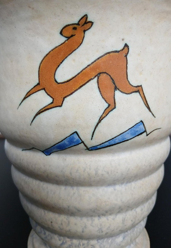 Ugo Zaccagnini - Raro vaso di design italiano – Vasi, Ceramic (photo 10 of 12)
