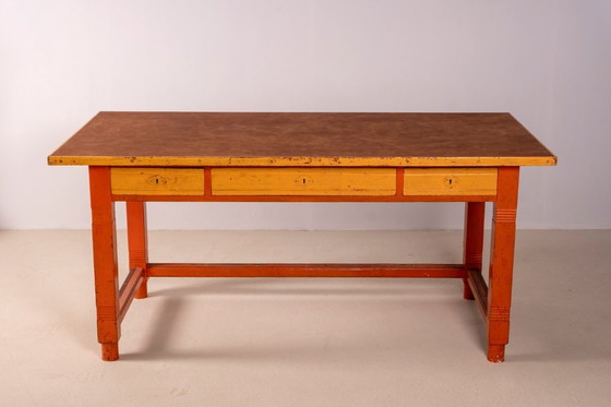 Image 1 of Martin Nyrop Copenhagen City Hall Desk, 1905 Rud Rasmussen