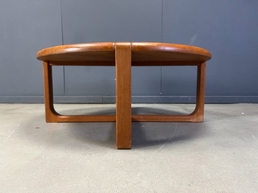 Tavolino da caffè scandinavo in teak massello di metà secolo, anni '70